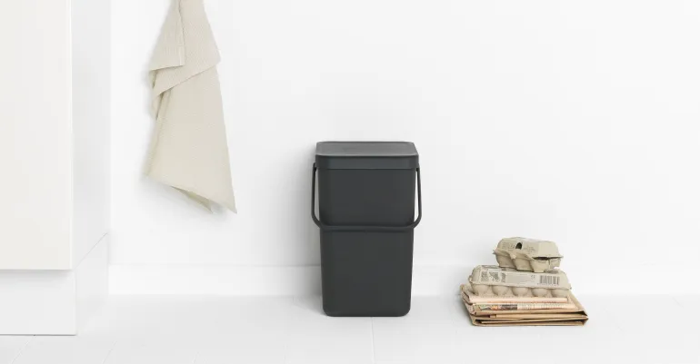 Poubelle Sort&Go 25L gris anthracite
