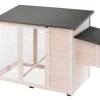 Poulailler Iris 2/3 poules 169,5x121x117 cm FERPLAST
