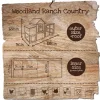 Poulailler Ranch country 7 poules 198x76x122 cm