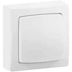 Poussoir ASL complet blanc contacts NO/NF complet LEGRAND