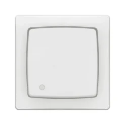 Poussoir ASL complet blanc contacts NO/NF complet avec LED