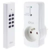Prise télécommandée + télécommande blanc