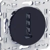 Prise téléphone en T anthracite Odace