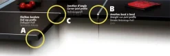 Profil plan de travail finition bordure aluminium