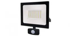 Projecteur extérieur LED noir IP54 avec détecteur