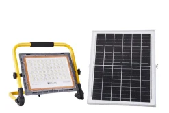 Projecteur de chantier 200W avec panneau solaire