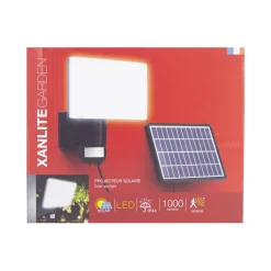 Projecteur mural solaire LED IP44 à détection 1000lm