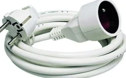 Prolongateur enrouleur blanc 5M