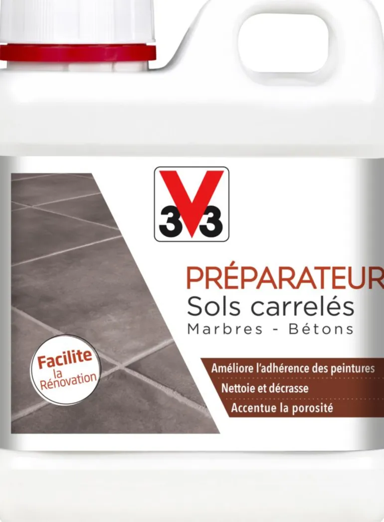 Préparateur de sols carrelés/marbres/béton 1L V33