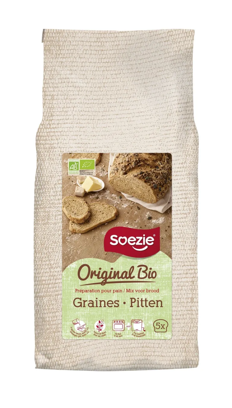 Préparation pour pain aux graines 2,5kg Original Bio SOEZIE