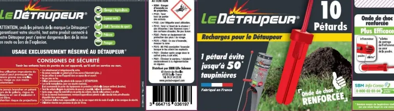 10 pétards Le Détaupeur