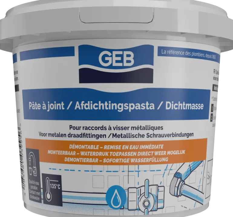 Pâte à joint spécial eau potable filetages métalliques 500g