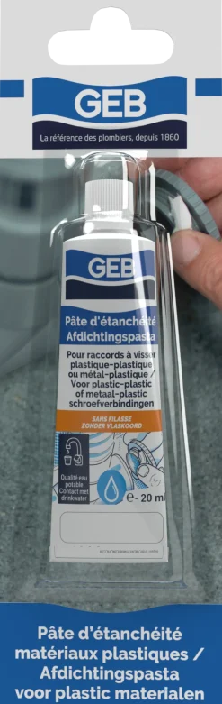 Pâte d'étanchéité pour raccords plastiques à visser 20ml