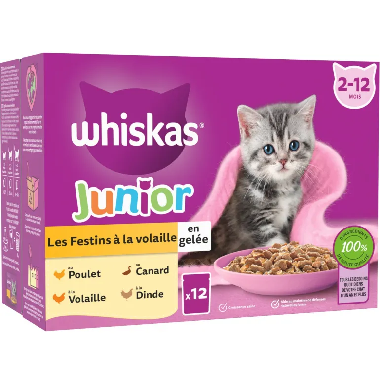 Pâtée pour chaton Les Festins à la volaille 12x85g