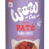 Pâté pour chat Wow Adult boeuf/dinde 400g