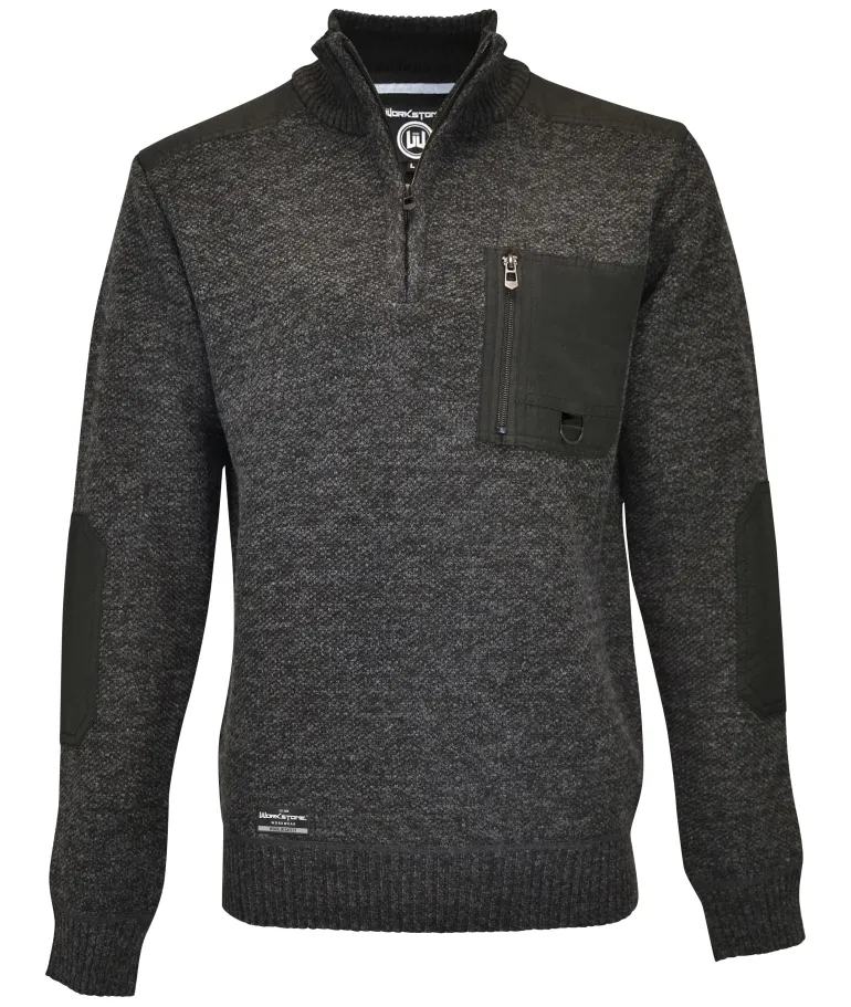 Pull tricot Belenos gris WORKSTONE