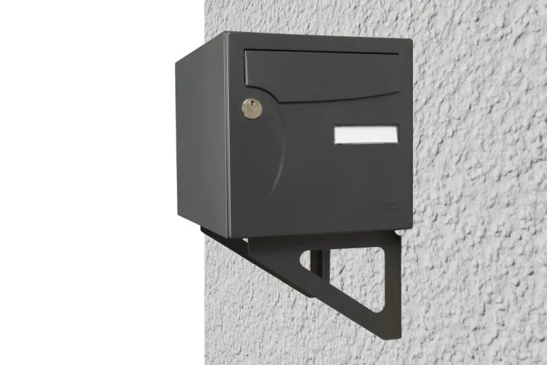Équerre de fixation murale (x2) gris anthracite