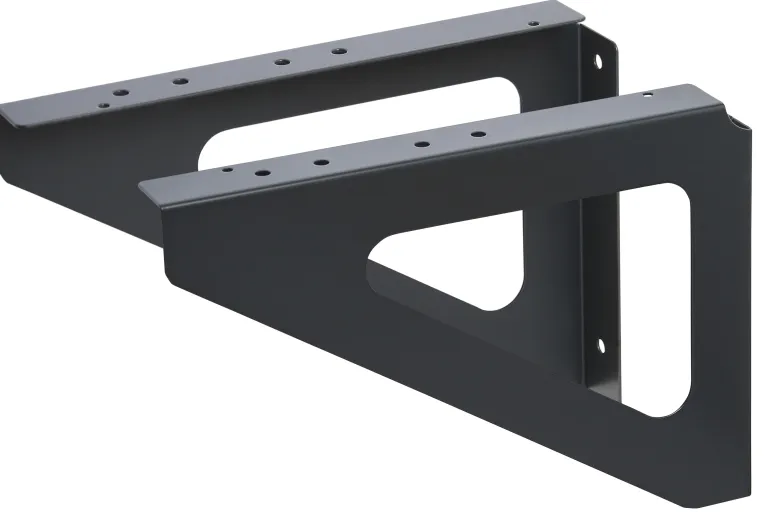 Équerre de fixation murale (x2) gris anthracite