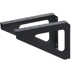 Équerre noire pour boîtes aux lettres (x2)