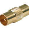 Raccord OPTEX coaxial 9.52mm mâle/mâle connectique doré