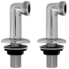 Raccord droit colonnette chrome (la paire) ROUSSEAU