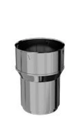 Raccord poêle-tubage inox 180m x 180/186mm