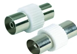 2 raccords coaxiaux FPE mâle/mâle 9mm femelle/femelle 9mm