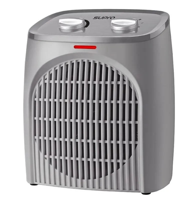 Radiateur électrique soufflant mobile 2000W blanc