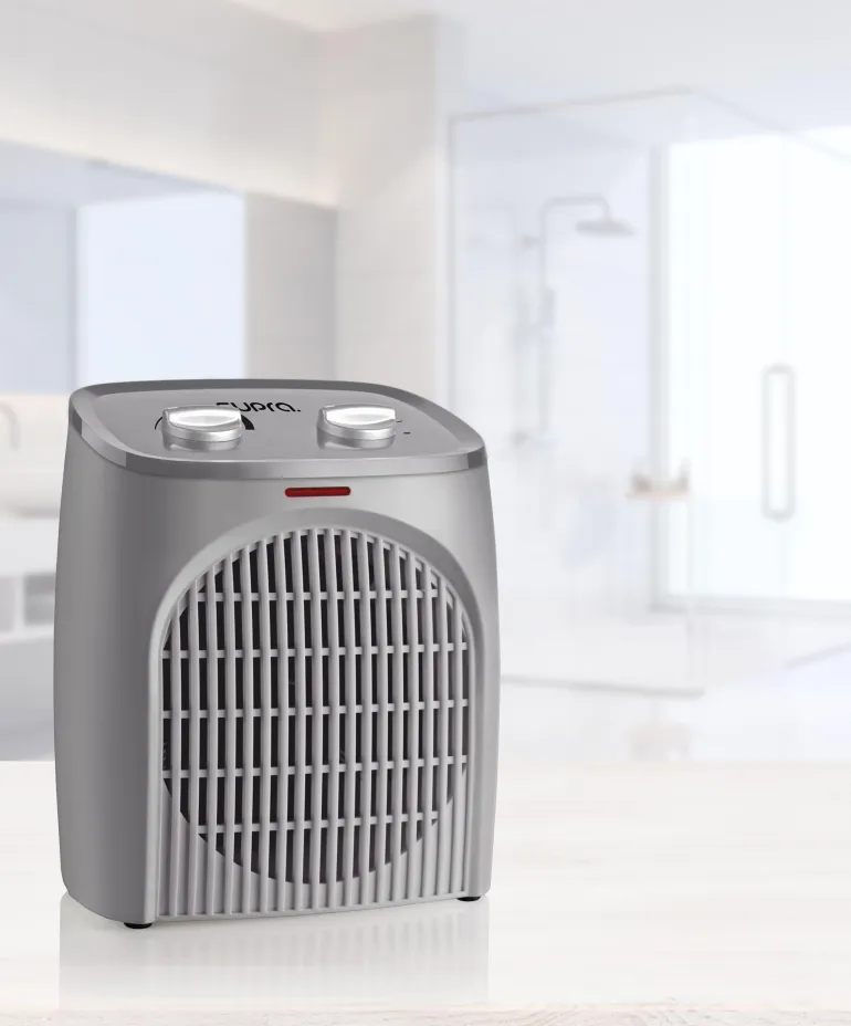 Radiateur électrique soufflant mobile 2000W blanc