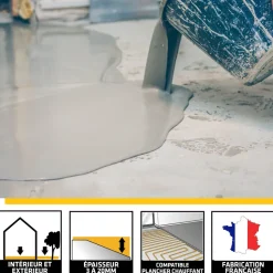 Ragréage autonivelant Sikafloor -405 extérieur gris 25kg