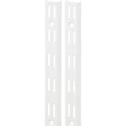 Rail mural double F50 150cm Blanc