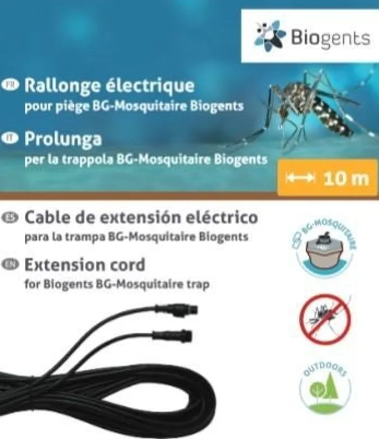 Rallonge électrique 12V 10m pour piège BG-Mosquitaire