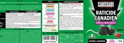 Raticide canadien pour espèces résistantes 150g (6 sachets)