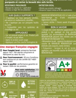 Raviveur-Rénovateur parquets et stratifiés incolore Satin 1L