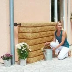 Récup eau 400 L Sable robinet laiton collecteur eco GARANTIA