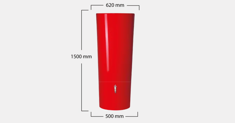 Récupérateur d'eau kit Color 350L + collecteur GARANTIA