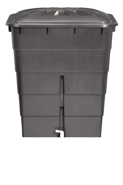 Récupérateur d'eau rectangulaire 300 litres gris graphite