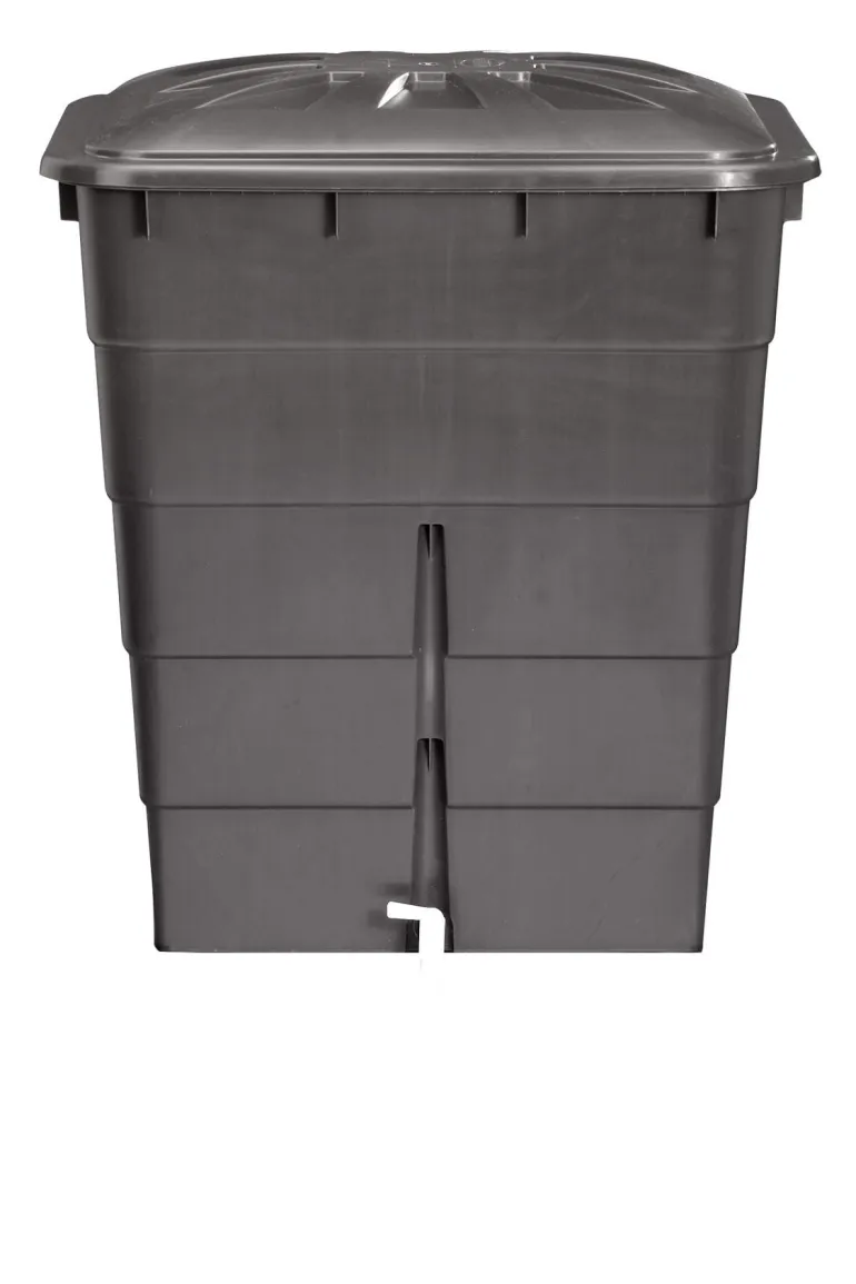Récupérateur d'eau rectangulaire 300 litres gris graphite