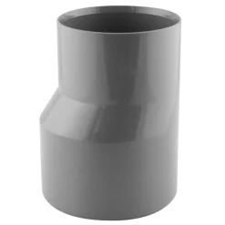 Réduction excentrée PVC évacuation mâle/femelle Ø100x80