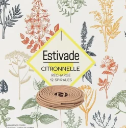 Recharge de 12 spirales à la citronnelle