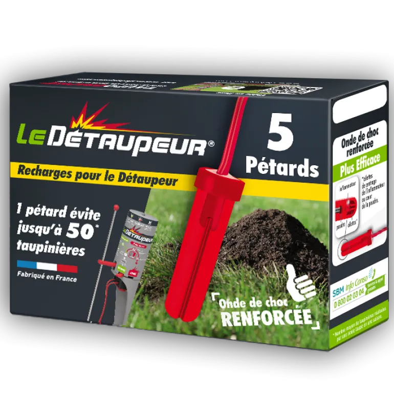 Recharge pour appareil Détaupeur (x5) LE DÉTAUPEUR