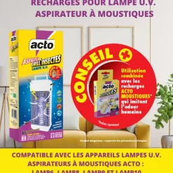 Recharge pour lampe UV aspirateur à moustiques ACTO