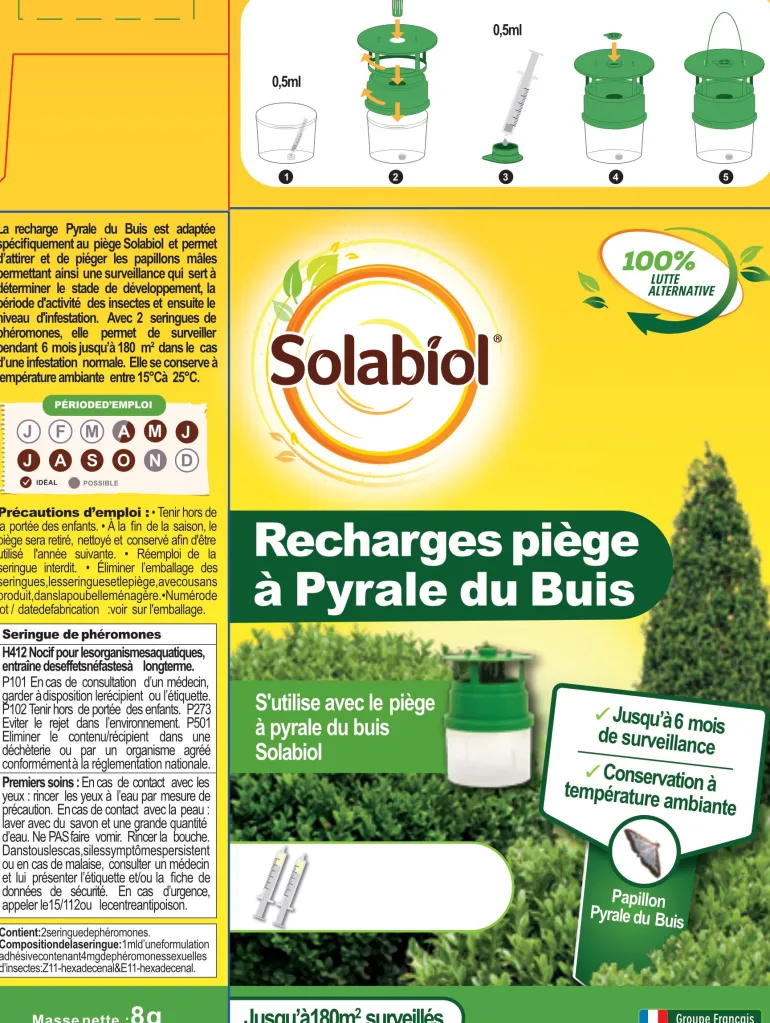 Recharge pour piège à pyrale du buis SOLABIOL