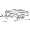 Remorque Robust 200 x 134 cm 39350 LIDER