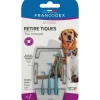 Retire-tiques rose pour chien et chat (2 crochets) FRANCODEX