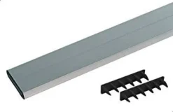 Règle de maçon en aluminium 2 m avec embouts NESPOLI
