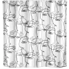 Rideau de douche Faces avec œillets 180x200 cm