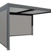 Rideau 4ml gris pour pergola bioclimatique autoportante