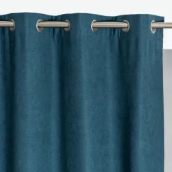 Rideau thermique Louna bleu jean 140 x 260 cm