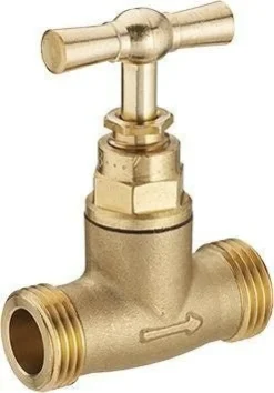 Robinet d'arrêt double mâle M20x27